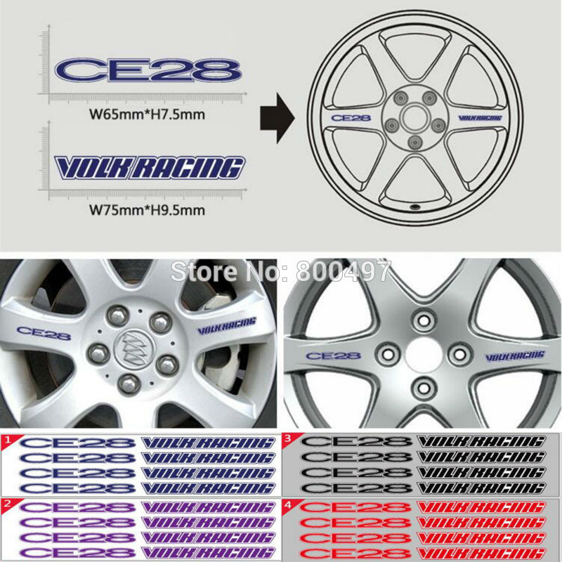 4 x ֽ CE28 3M    ̽ Į ƼĿ   Pegatinas ڵ Ÿϸ  ǰ ڵ  ׼/4 x Newest CE28 3M Adhesive Vinyl Wrap Racing Decals Sticker Wheel Hub P